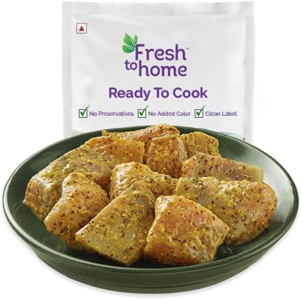 FreshToHome Kasundi Fish Tikka | 250g Pack | Ready-to-Cook | no added preservatives