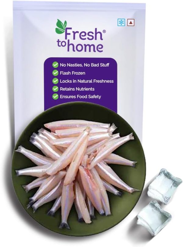 FreshToHome Anchovy/Natholi | Whole Cleaned | 200g to 230g Pack | Freshly Frozen