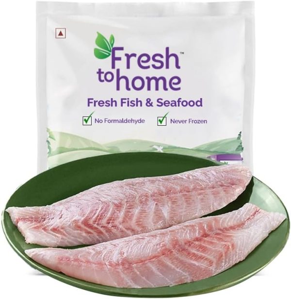 FreshToHome Bhetki/Barramundi/Asian Seabass/Kalanji | Boneless Fillet | 230g to 250g Pack | Fresh | Never Frozen