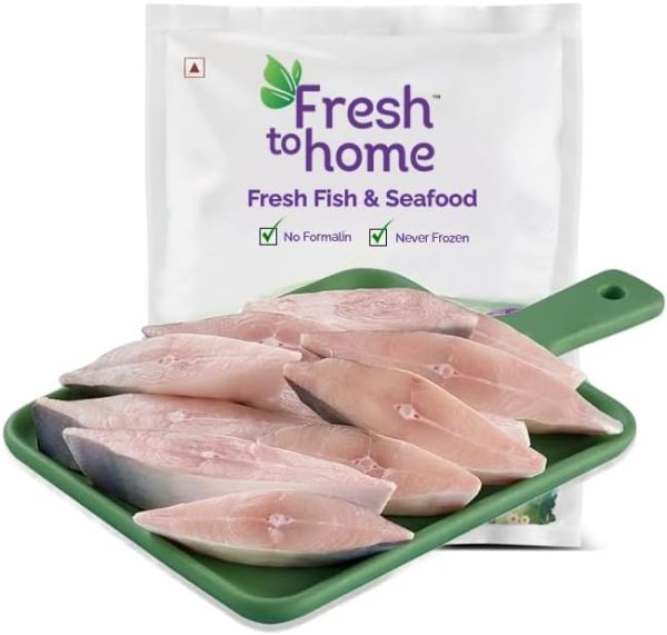 FreshToHome Silver Pomfret/Avoli | Steaks | 250g Pack | fish size: 100g to 200g | Fresh | Never Frozen
