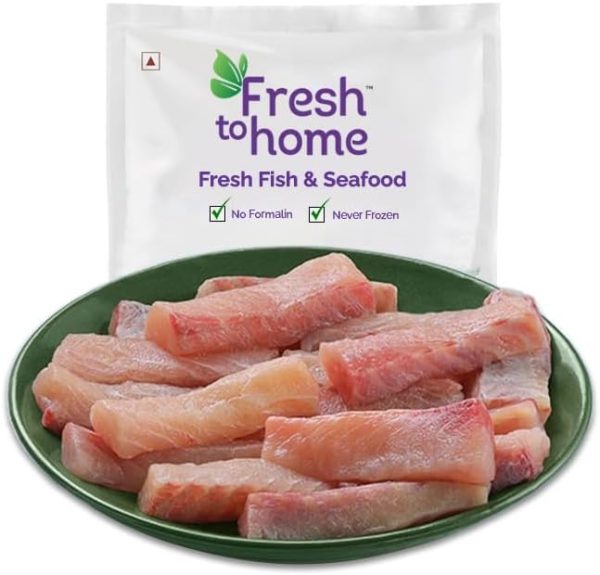 FreshToHome Indian Baasa | Boneless Fish Finger Cut | 300g Pack | Fresh | Never Frozen