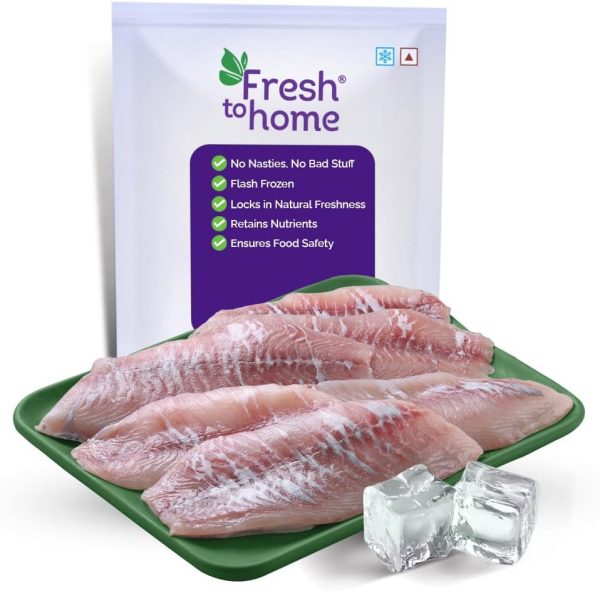 FreshToHome Tilapia/Jalebi Fish | Boneless Fillet | 200g to 230g Pack | Freshly Frozen