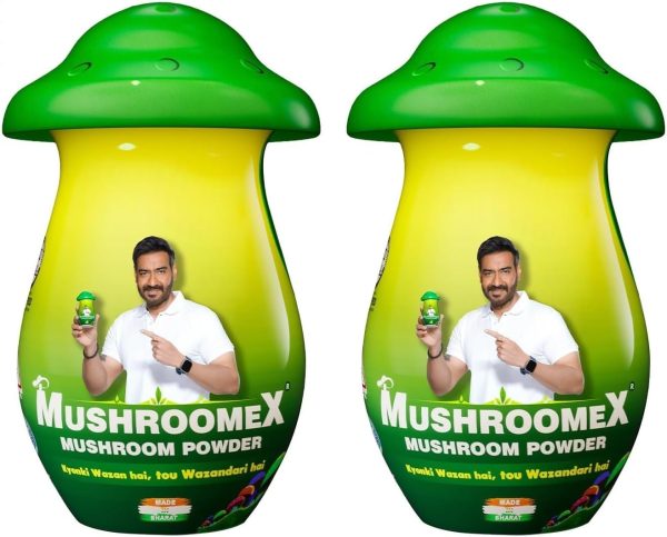 Mushroomex – Weight Gainer Powder Ayurvedic Weight Gainer Formula Supporting Healthy Weight, Strength & Energy-100g x 2