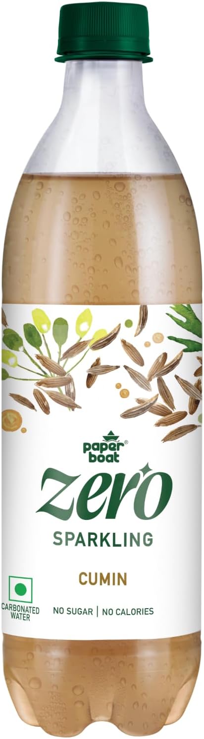 61a7saod-BL-1 Paper Boat Cumin Sparkling Water, 600ml | Carbonated Water with Jeera | Zero Sugar, Zero Calories I Sugar Free - Image 1