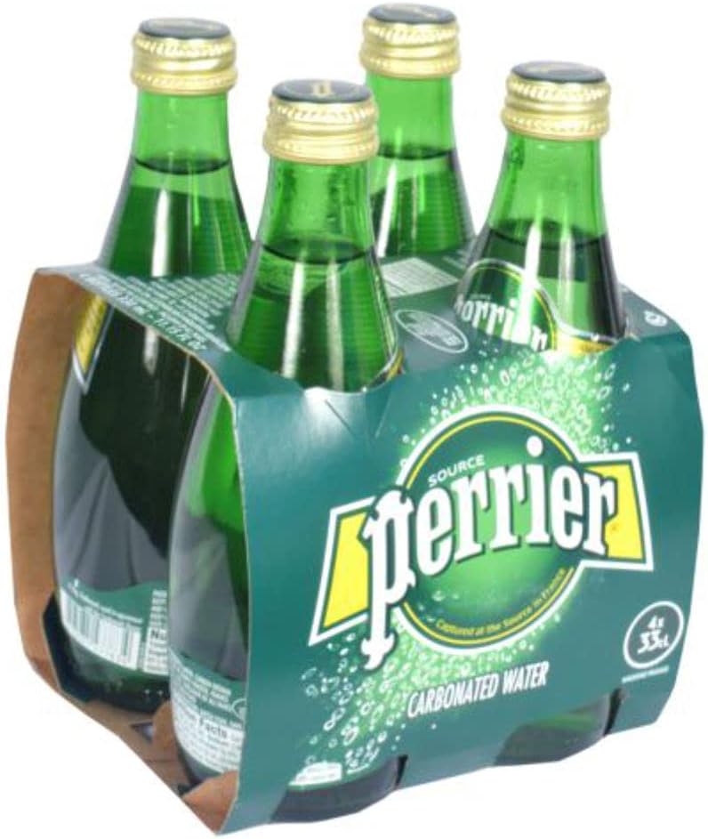 61tufXDC3YL-1 Perrier Carbonated Water (Sparkling Water) 330ml (Pack of 4) - Image 1