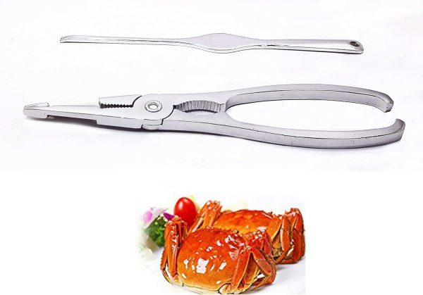 Crab Cutter Tool Set, Stainless Steel Multipurpose Crackers, Shell Fish, Lobster Crab Cutter & Nutcracker 7inch…
