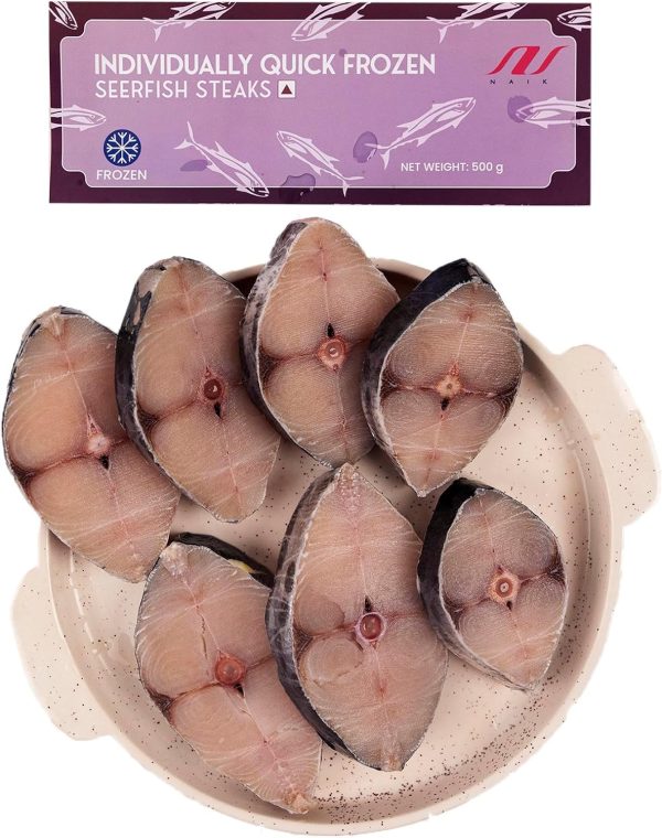 Naik Sear/Surmai/Vanjaram/Neymeen/Kingfish Steaks| 500 g | Frozen