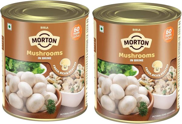 Birla Morton Mushrooms in Brine 800 Gm Pack of 2